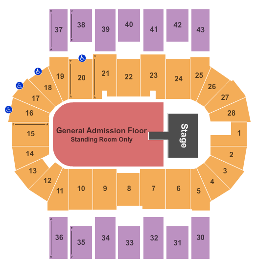 Scotiabank Centre Arkells Seating Chart