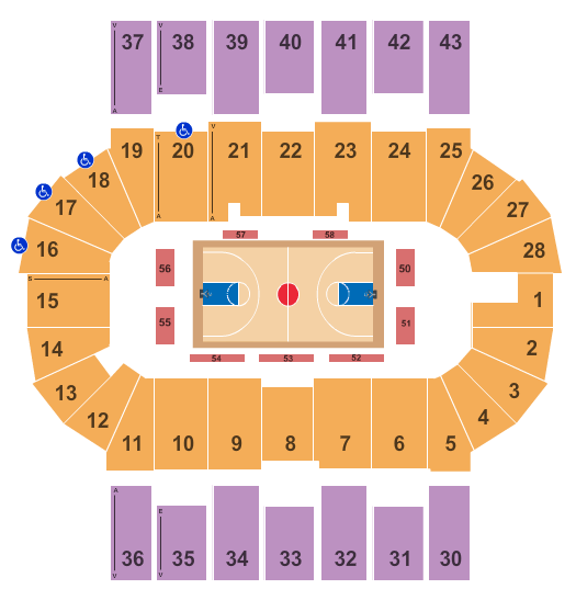 Scotiabank Centre Basketball Seating Chart