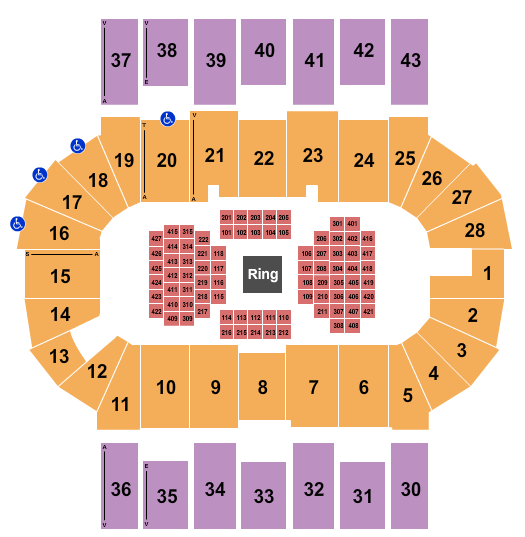 Scotiabank Centre Boxing Seating Chart