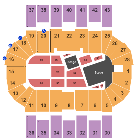 Scotiabank Centre CCMAA Seating Chart