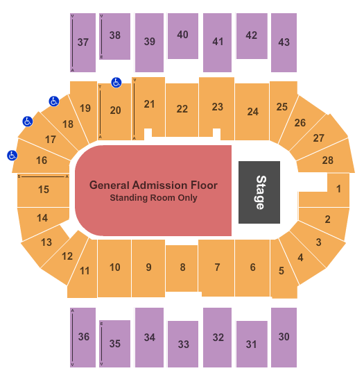 Scotiabank Centre Five Finger Death Punch Seating Chart