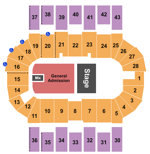 Scotiabank Centre Halfhouse GA Seating Chart