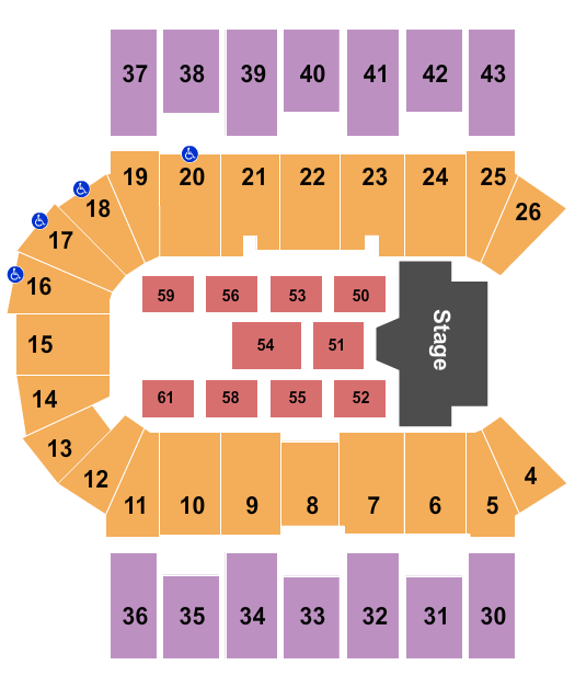 Scotiabank Centre Hedley Seating Chart