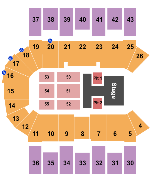 Scotiabank Centre Old Dominion Seating Chart