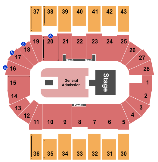Scotiabank Centre Next Event Seating Chart