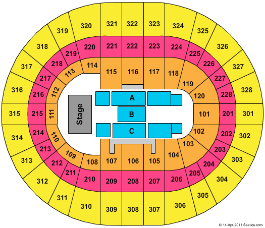 Canadian Tire Centre Kid Rock Seating Chart