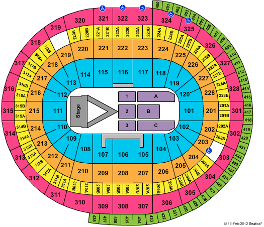 Canadian Tire Centre Madonna Seating Chart