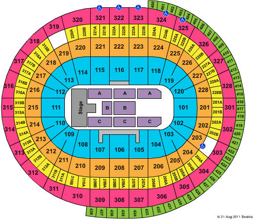 Canadian Tire Centre Selena Gomez Seating Chart