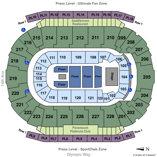 Saddledome Seating Chart Roughnecks