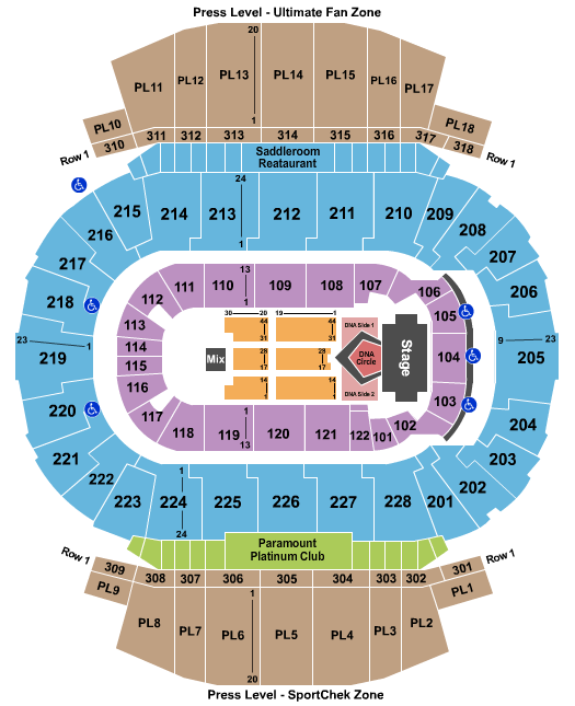 Scotiabank Saddledome Backstreet Boys Seating Chart