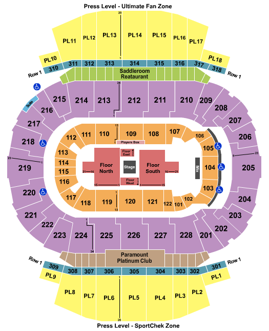 Scotiabank Saddledome Center Stage 2 Seating Chart