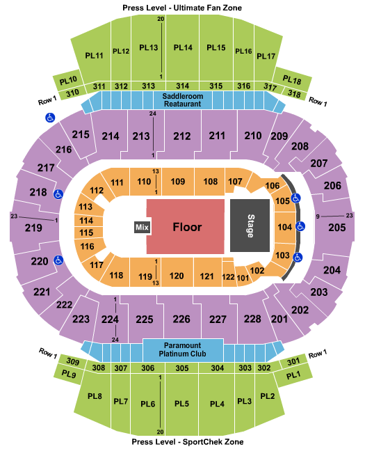 Scotiabank Saddledome Cher Seating Chart