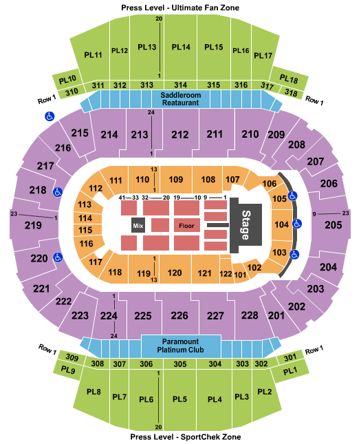 Scotiabank Saddledome Def Leppard Seating Chart