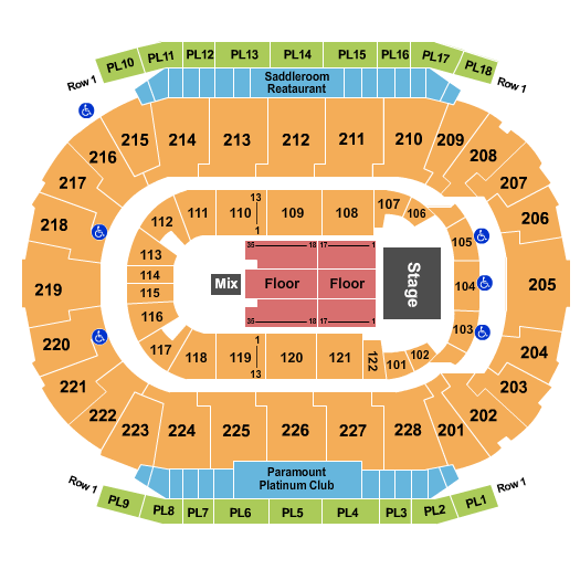 Scotiabank Saddledome Fleetwood Mac Seating Chart