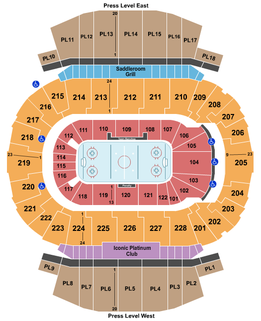 Scotiabank Saddledome Hockey 2 Seating Chart