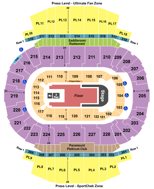 Scotiabank Saddledome Jelly Roll Seating Chart