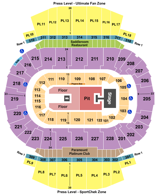 Scotiabank Saddledome Jordan Davis Seating Chart