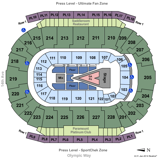 Scotiabank Saddledome Katy Perry Seating Chart