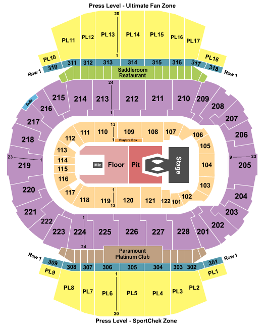 Scotiabank Saddledome Morgan Wallen Seating Chart