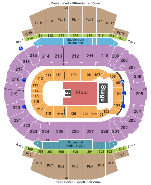 Scotiabank Saddledome Russell Peters Seating Chart