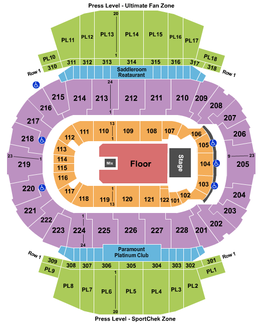 Scotiabank Saddledome Snoop Dog Seating Chart