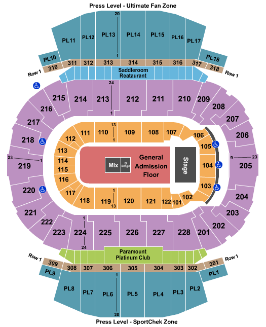 Scotiabank Saddledome Twenty One Pilots Seating Chart