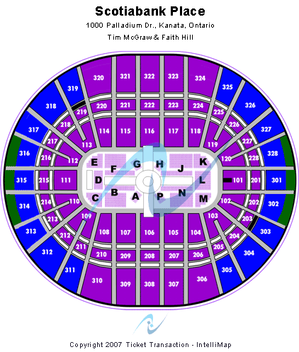 Canadian Tire Centre Seating Map