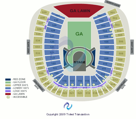 Scott Stadium U2 Seating Chart