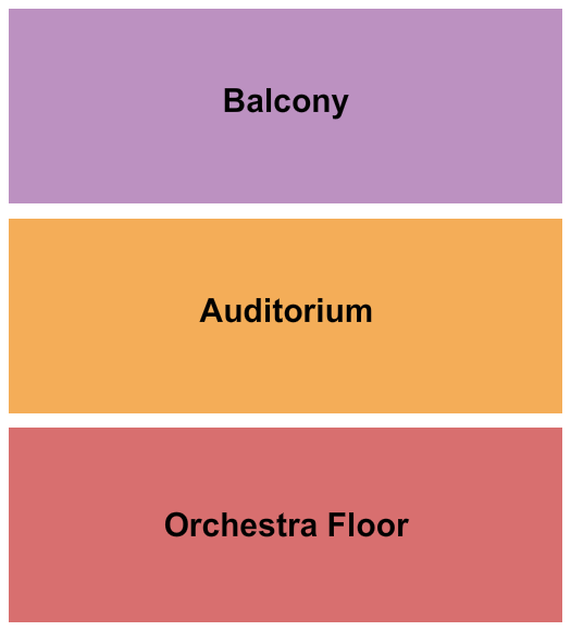 Scottish Rite Hall - Omaha End Stage Seating Chart