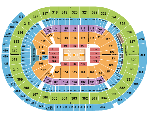 seating chart for Enterprise Center - Basketball - eventticketscenter.com