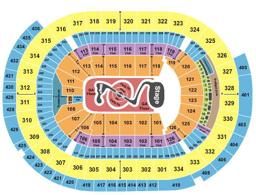 Justin Timberlake Seating Chart