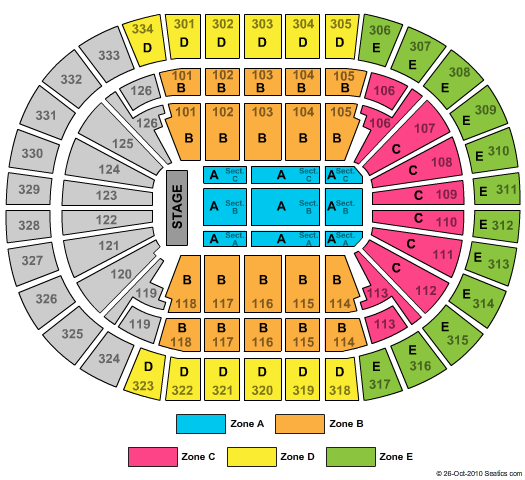 Enterprise Center Ozzy Zone Seating Chart