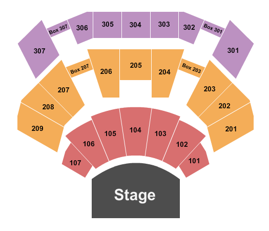 Seacoast Church - Mount Pleasant Endstage Seating Chart