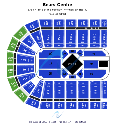 NOW Arena George Strait Seating Chart