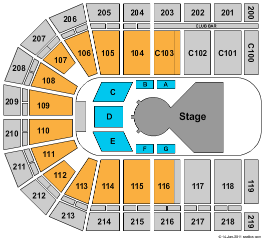 NOW Arena Dralion Seating Chart