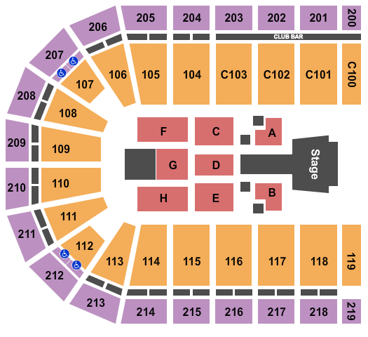 NOW Arena Dude Perfect Seating Chart