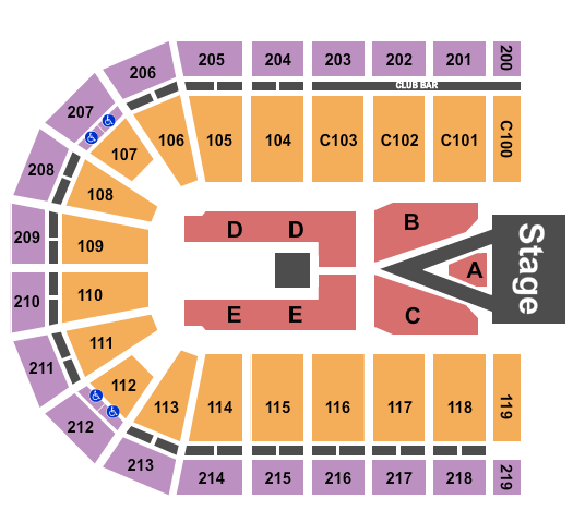 NOW Arena seating chart event tickets center