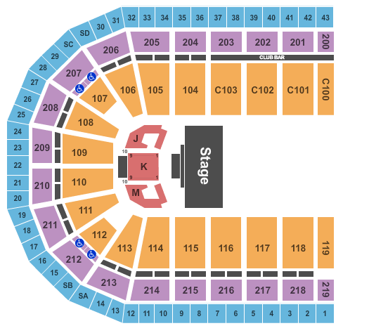 NOW Arena Sesame Street Live Seating Chart