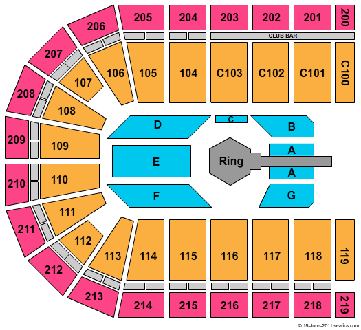 NOW Arena Strike Force Seating Chart