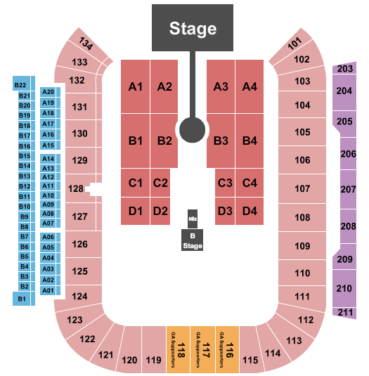 SeatGeek Stadium Grupo Firme Seating Chart