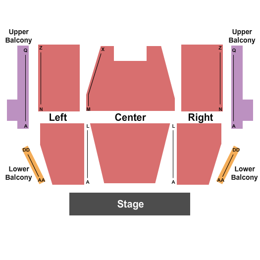 Sedona Performing Arts Center End Stage Seating Chart