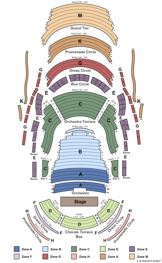 Segerstrom Center For The Arts - Renee and Henry Segerstrom Concert Hall End Stage Zone Seating Chart