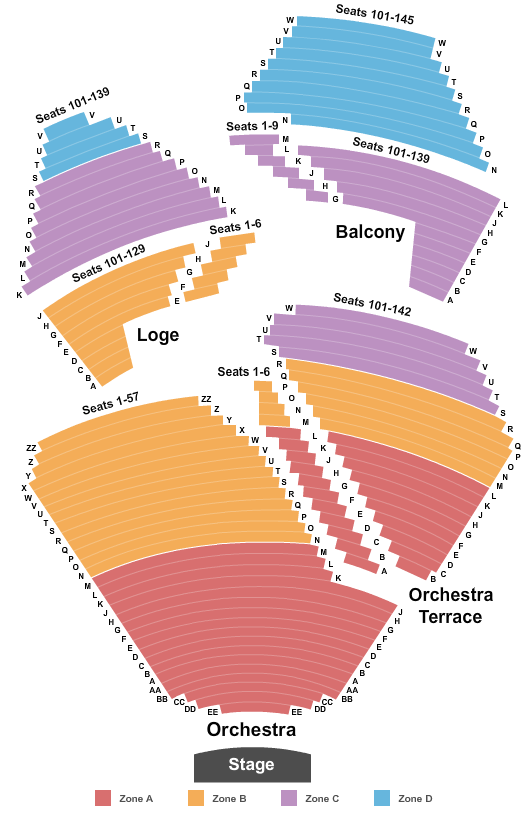 Ocpac Seating Chart