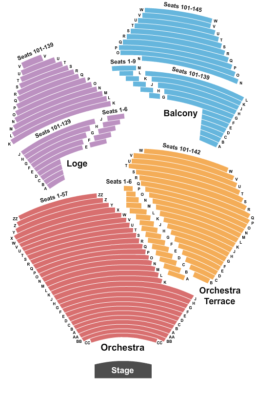 Segerstrom Center For The Arts - Segerstrom Hall Seating Chart