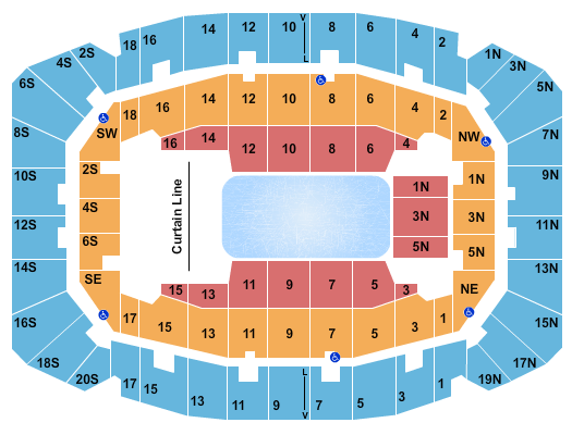 Selland Arena at Fresno Convention Center Disney On Ice 2 Seating Chart
