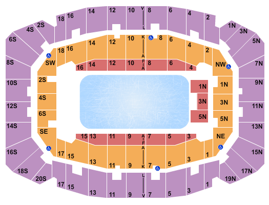 Selland Arena at Fresno Convention Center Disney On Ice Seating Chart