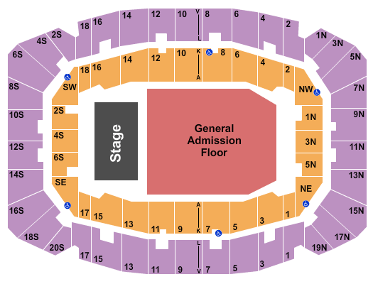 Selland Arena at Fresno Convention Center Seating Chart