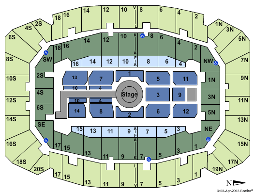 Selland Arena at Fresno Convention Center Vicente Fernandez Seating Chart