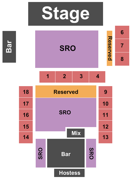 Seminole Hard Rock Tampa Event Center End Stage Seating Chart