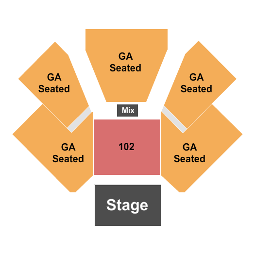 Seminole Hard Rock Tampa Event Center Endstage GA/102RSV Seating Chart